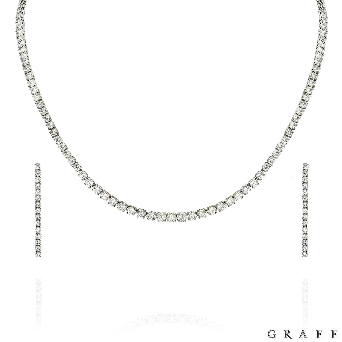 Graff Platinum Diamond Classic Jewellery Suite 12.55ct TDW
